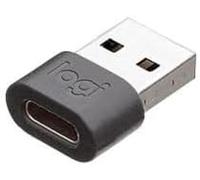 LOGI Zone cableado USB-C a un adaptador