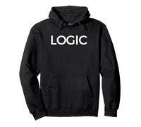 Logic Camiseta para Amantes de los Pasatiempos de una Sola Palabra con Texto Blanco Sudadera con Capucha