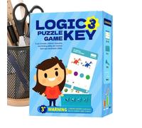 Logic Key Game, Educational Challenging Brain Teaser Activity | Logic Key Toy for Kids Preschool Classroom Homeschool Development Fine Motor Skill
