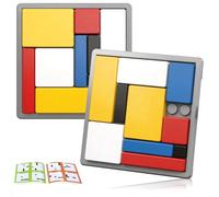 Logic Puzzle 88 Desafíos De Aprendizaje Interactive Block Puzzle Logic Blocks Game with 4 Difficulty Levels Tablero Portátil Stem Activity For Boys Girls Teens Children