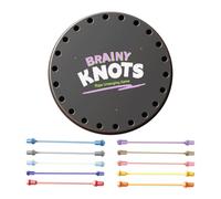 Logic Puzzle for Kids, Brainy Knots Game, Multiple Difficulty Levels, Interactive Rope Untying Challenge, 10.83x10.83 Inch, Ideal for Toddler Early Learning