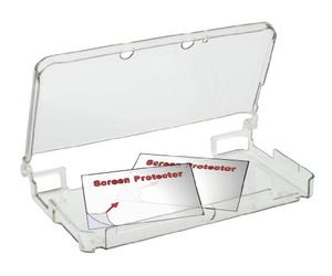Logic3 3DS Crystal Case & Screen Protector - cajas de video juegos y accesorios (Transparente, Policarbonato)
