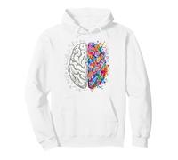 Lógica Cerebro vs Creatividad Arte y Ciencia Mente Concepto Sudadera con Capucha
