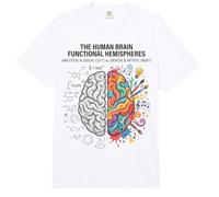 Lógica Cerebro vs Creatividad Ciencia Arte Mente Concepto Comfort Colors Adult Heavyweight T-Shirt
