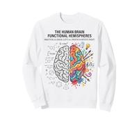 Lógica Cerebro vs Creatividad Ciencia Arte Mente Concepto Sudadera