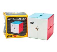 Logica - Cubo mágico 2x2 Qidi S2 sin adhesivos - Speedcubing - Cubo para principiantes - Puzzle lógico - Cubo profesional