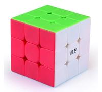 Lógica - Cubo Mágico 3x3 Warrior S - Sin Pegatinas - Cubo rápido y barato - Para speedcubers - Juegos inteligentes