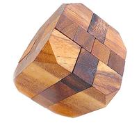 Logica Giochi Art. Diamante Mini - Nivel de dificultad Extrema 4/6 - Rompecabezas 3D de Madera - Colección Leonardo da Vinci