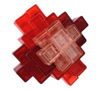 Logica Giochi - Rompecabezas Cristal Rubí (24 Lock) - Puzzle 3D - Regalo para adultos - Idea de regalo original - Juegos lógicos - Puzzle difícil - Plástico abs - Rompecabezas desafío mental