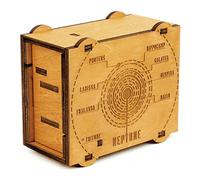 Logica Jeugos Art. Neptuno - Rompicabezas de Madera - Caja Secreta - Dificultad 5/6 Increíble - Serie Star Adventures