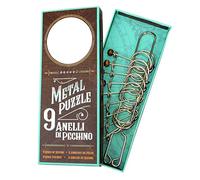 Logica Juegos Art. 9 Anillos de Beijing - Rompecabezas de Metal - Dificultad Increíble 5/6 - Serie de Viajeros