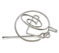 Logica Juegos Art. Anillos de Saturno - Rompecabezas de Metal - Dificultad 4/6 Extrema - Serie de Viajeros