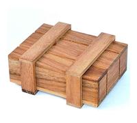 Logica Juegos Art. Caja de Pandora M - Caja Secreta - Dificultad 3/6 Difícil - Rompecabezas De Madera - Colección Leonardo da Vinci