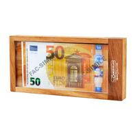 Logica Juegos Art. Caja Fuerte con Punta Larga - Rompecabezas de Madera Preciosa - Caja Secreta - Dificultad 5/6 Increíble - Colección Leonardo da Vinci (Largo)