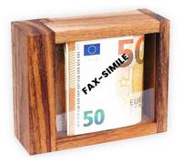 Logica Juegos Art. Caja Fuerte con Truco XL - Caja Secreta - Rompecabezas de Madera - Dificultad 5/6 Increíble - Colección Leonardo da Vinci