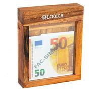 Logica Juegos Art. Caja Fuerte con Truco M - La Caja Secreta - Dificultad 5/6 Increíble - Rompecabezas de Madera - Colección Leonardo da Vinci