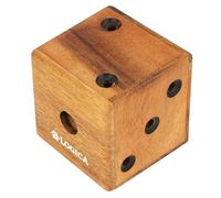 Logica Juegos Art. Dado Laberinto - Rompecabezas 3D de Madera Preciosa - Dificultad 4/6 Extrema - Colección Leonardo da Vinci