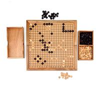 Logica Juegos Art. Go - Juego de Mesa Estratégico en Madera Preciosa - Version de Viaje - Juego Profesional