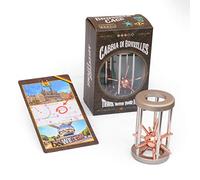Logica Juegos Art. La Jaula de Bruselas - Rompecabezas de Metal - Dificultad 3/6 Difícil - Cast Puzzle - Serie de Viajeros