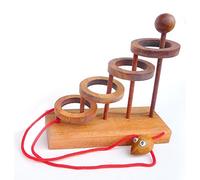 Logica Juegos Art. Liberar el Ratoncito - Rompecabezas de Madera - Dificultad 4/6 Extrema - Colección Leonardo da Vinci