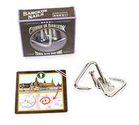 Logica Juegos Art. Los Clavos De Bangkok - Rompecabezas De Metal - Dificultad Extrema 4/6 - Serie de Viajeros