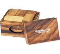 Logica Juegos Art. Los Ladrillos de Da Vinci - 100 en 1 - Rompecabezas 3D De Madera Preciosa - Dificultad 3/6 Difícil - Cubo Soma - Colección Leonardo da Vinci