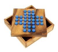 Logica Juegos Art. Solitario de Madera - Rompecabezas de Madera Preciosa - 2 Niveles de Dificultad - Versión de Bolsillo - Serie Euclide