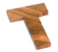 Logica Juegos Art. T Puzzle - Rompecabezas de Madera Preciosa - 100 Rompecabezas en 1 - Dificultad 4/6 Extrema - Puzzle geométrico - Colección Euclide