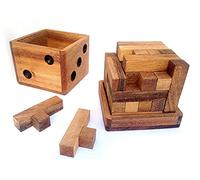 Logica Juegos Art. Veinticinco - Rompecabezas 3D de Madera - Dificultad 5/6 Increíble - Colección Leonardo da Vinci