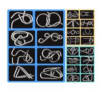 Lógica Wire Puzzle - De 7.09x5.31 Pulgadas, De Metal, De Larga Duración | Juguetes Educativos Ligeros, Teaser para, Regalos para Niños Y Niñas para Adultos