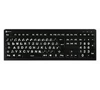 LogicKeyboard XL Print Astra 2 White on Black DE (PC).