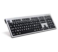 Logickeyboard LKB-LPRNTWB-AJPU - Standard - Verkabelt - USB - Schwarz - Silber