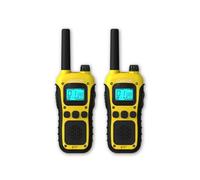 Logicom - Adventure Walkie-Talkie PMR446 IP54 Alcance 10 km de autonomía 20h pantalla LCD USB-C Linterna VOX Manos Libres 16 Canales Batería 1000 mAh Juego de 2