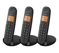 Logicom ILOA 350 Teléfono Fijo inalámbrico sin contestador - Trío - Teléfonos analógicos y dect - Negro