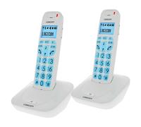 Logicom Teléfono Fijo Inalámbrico DECT Duo Teclas Grandes y Manos Libres,