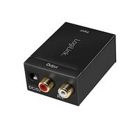 logililogilink ca0102 coaxial y Toslink Analog L/R A convertidor de Audio, elektromagnet isch sin Ruido de transferencias Negro NK coaxial y Toslink Analog Negro