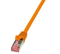 LogiLink CQ2028S - Cable Datos, Cable de Red Categoria 6, PrimeLine CAT6 SFTP Patch PIMF LSZH de 0.5 m, Naranja