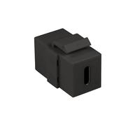 LogiLink 054163 Conector Keystone USB-C™ F/F 17,2 mm Negro