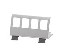 Logilink 078558 Adaptador para módulo Keystone 4xRJ45 para carril DIN Silver