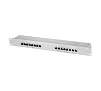 Logilink 19 Panel De Conexiones Zoll Cat.6, 16 Puertos, Stp, Gris, Econline