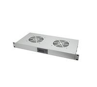 LogiLink 19 Zoll Lüftereinschub Mit 2 Lüftern, Grau