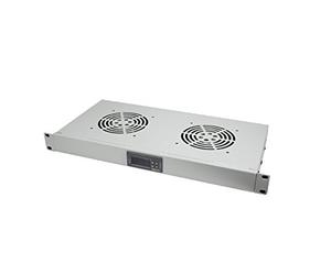 LogiLink 19 Zoll Lüftereinschub Mit 2 Lüftern, Grau