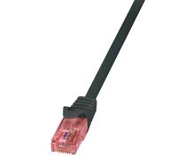 Logilink 2m cat.6 u/utp cable de red negro cat6 u/utp (utp)