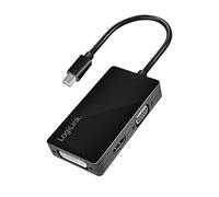LOGILINK CV0110 - Adaptador DisplayPort, Mini DP a VGA / HDMI / DVI
