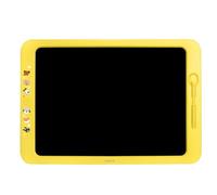 LogiLink AA0183 - Pizarra de escritura para niños LCD de 19 pulgadas con parte posterior y soporte lavables, lavable y regrabable, agradable para los ojos, amarillo