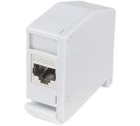 LogiLink Adaptador de riel Cat.6A apantallado, 2 conectores RJ45
