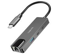 Logilink Adaptador USB-C Hub UA0432 de 3 puertos 2,5 G Gigabit Ethernet