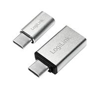 LogiLink AU0040 adaptador de cable USB 3.1 C USB 3.0 A, Micro USB 2.0 Aluminio