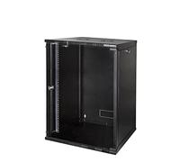 Logilink Armario de Pared Eco 6HE (400 mm), Paquete Plano (sin Montar), 48,26 cm, Negro