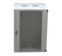LogiLink Armario para Red, Montaje en Pared, Gris Claro RAL 7035, 15U, 48.3 cm